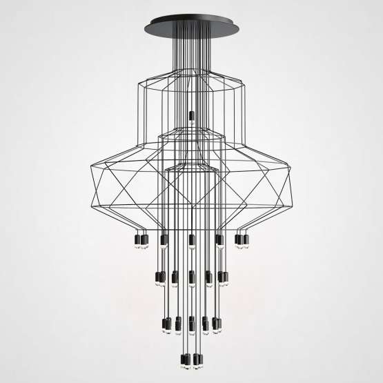 Люстра Via Wireflow Chandelier Polyhedral 0374 Suspension Lamp By Imperiumloft