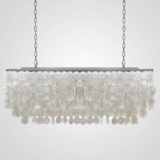 Люстра Rectangle Shell Chandelier 2 Cascades By Imperiumloft