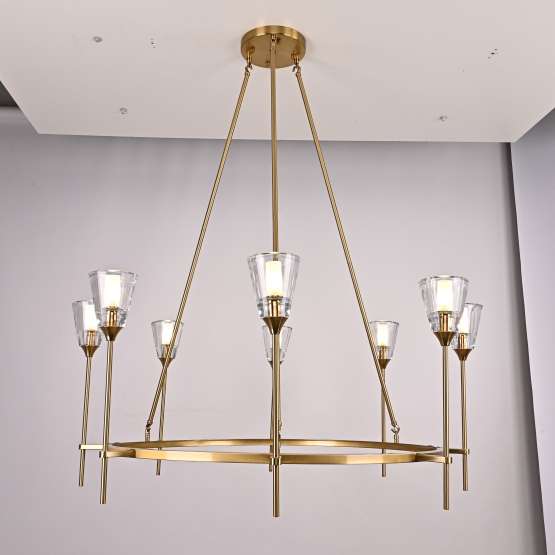 Люстра Torche De Verre Round Chandelier 8 By Imperiumloft — изображение 2