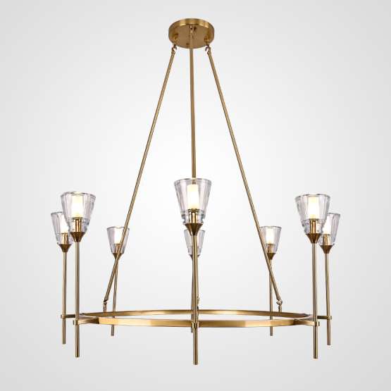 Люстра Torche De Verre Round Chandelier 8 By Imperiumloft