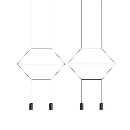 Подвесной Светильник Via Wireflow Polyhedral 4 Lineal Pendant Light By
                    Imperiumloft