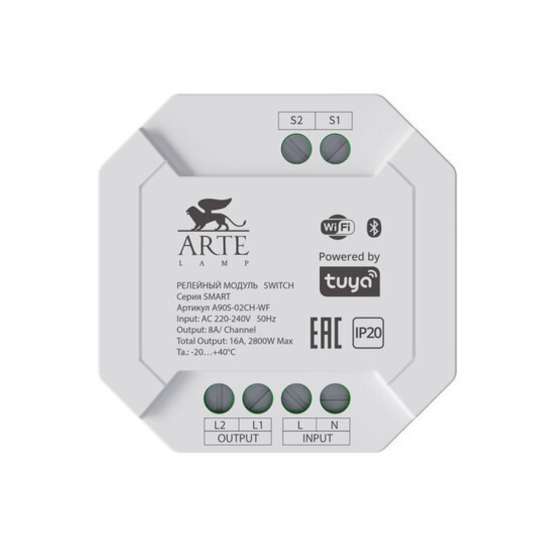 Релейный модуль Arte Lamp SMART A90S-02CH-WF