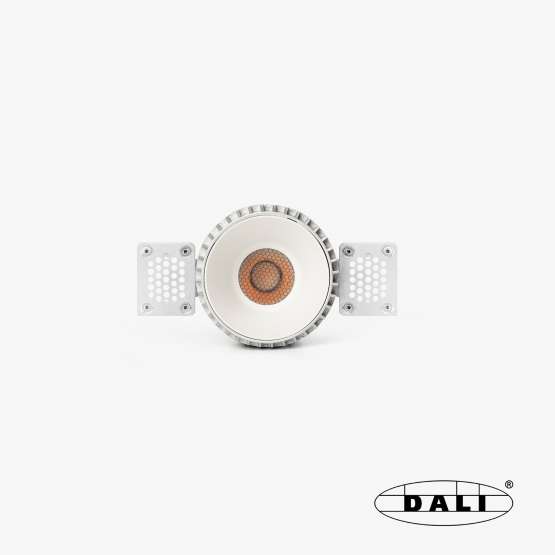 Tulipa Белый встраиваемый даунлайт без рамки 10W 55° 3000K CRI90 DALI