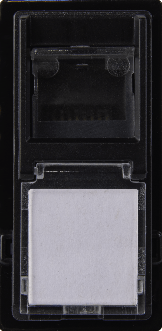 VG42528 Vanguard Valero Розетка компьютерная
RJ45 cat5e UTP 1 модуль, Черный