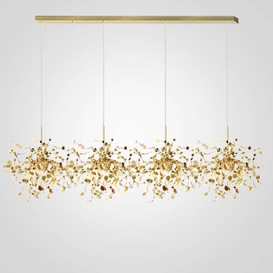 Люстра Tezani Argent Suspension Linear Gold 4L 140 By Imperiumloft