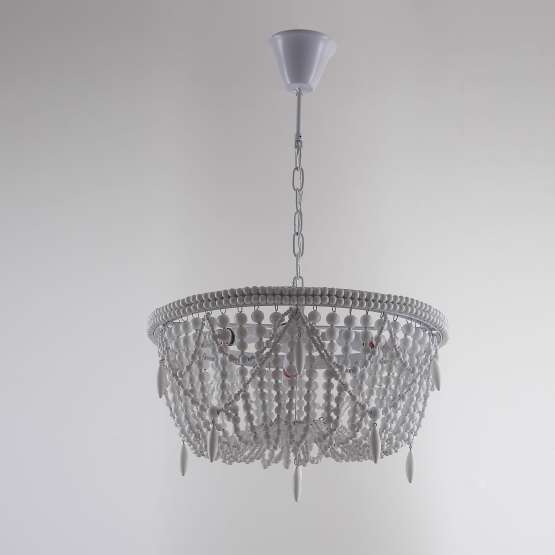 Люстра Rh Anselme White Wood Weathered Chandelier By Imperiumloft