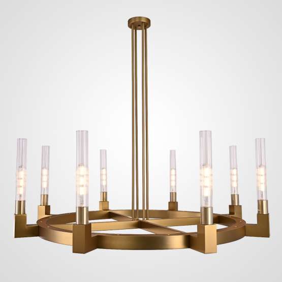 Люстра Canelle Round Chandelier 8 Modern Brass By Imperiumloft
