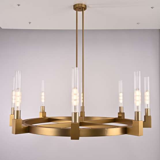 Люстра Canelle Round Chandelier 8 Modern Brass By Imperiumloft — изображение 3