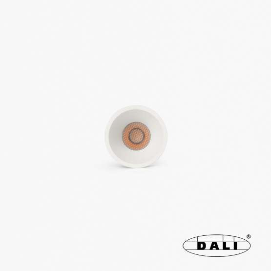 Tulipa Белый встраиваемый даунлайт 10W 55° 4000K CRI90 DALI IP44
