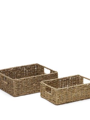 Tossa Набор из 2-х корзинок из натурального волокна 28 x 20 см / 32 x 27 см