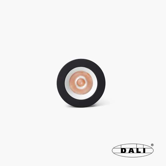 Uno черный/белый встраиваемый даунлайт 8W 37° 3000K CRI90 DALI