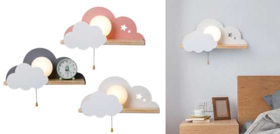 Бра С Полкой Серое Облако Wall Lamp Gray Cloud By Imperiumloft — изображение 2