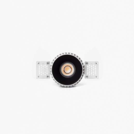 Tulipa Черный встраиваемый даунлайт без рамки 7W 24° 2700K CRI90 TRIAC