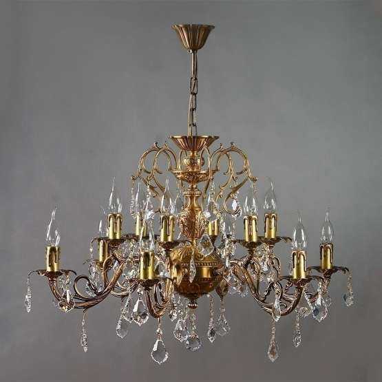 Люстра Alicante Ambiente 12L 8888/6+6 AB Leaf Crystal — изображение 2