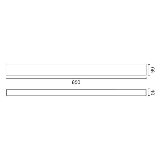 Бра Via EVO черное UP&DOWN 850 38+14W 3000K — изображение 2