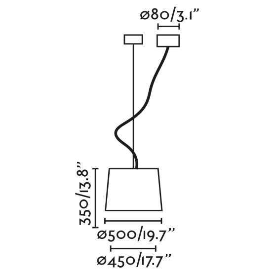 Люстра Gonga черная 1L — изображение 2
