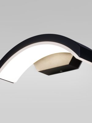 Пылевлагозащиwbrщенный настенный светодиодный светильник Asteria D IP54 1671
                    Techno LED черный