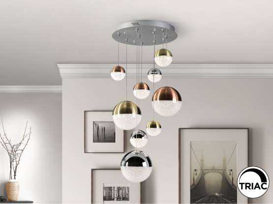 Подвесной светильник Sphere 9L LED Ø50 DIM разноцветный — изображение 2