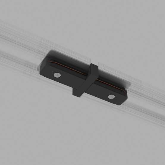 Коннектор прямой для однофазного шинопровода черный TRC-1-1-I-BK