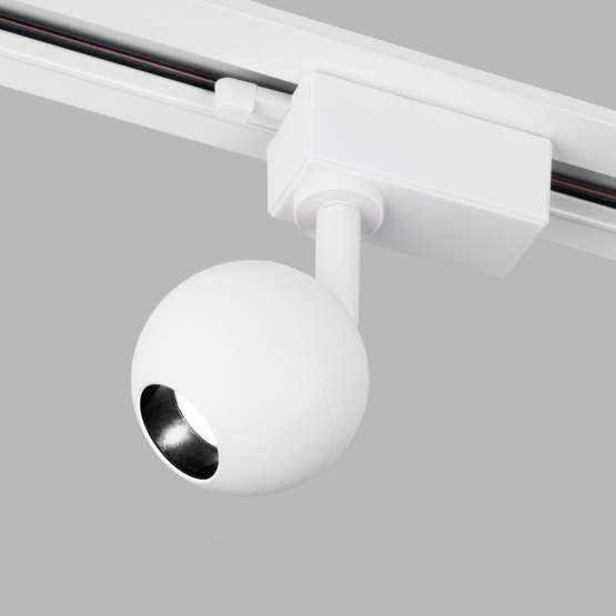 Трековый светодиодный светильник для однофазного шинопровода Ball Белый 8W
                    4200K LTB76