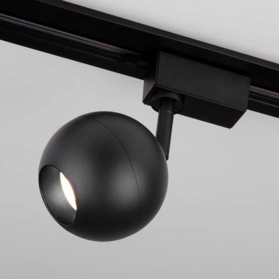 Трековый светодиодный светильник для однофазного шинопровода Ball Черный 12W
                    4200K LTB77
