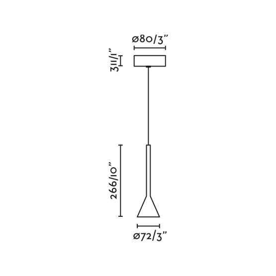 ANNA Белый подвесной светильник LED 6W 2700K — изображение 2