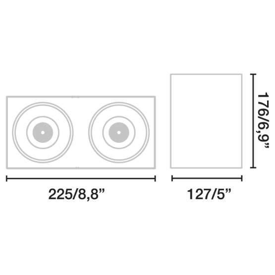 TEKO 2 Накладной светильник белый LED 34-48W P.WHITE 3100K 56є — изображение 2