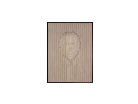 Beige Face Картина барельеф из полистирола и МДФ 90X120