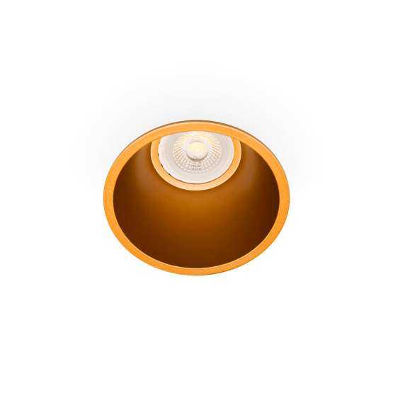 Встраиваемый круглый светильник Fresh золотой IP44 — изображение 2