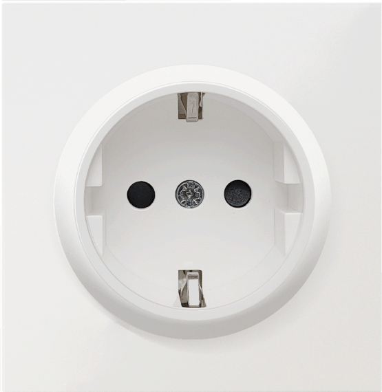 Donel R98 белый накладка для розетки Schuko с з/к с защитными шторками 16 A 250 В~, серия DA