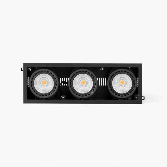 Встраиваемый светильник MINI COLIN-3 черный LED 54-75W 3000K 20°