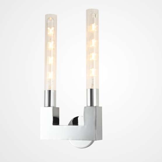 Бра Canelle Wall Lamp Double Sconces Chrome By Imperiumloft