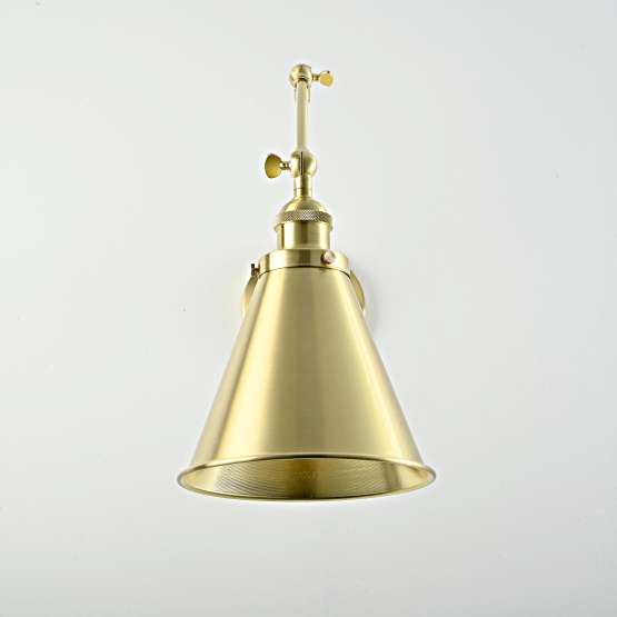 Бра Gloce Cone Shade Loft Industrial Metal Tall Gold By Imperiumloft — изображение 2