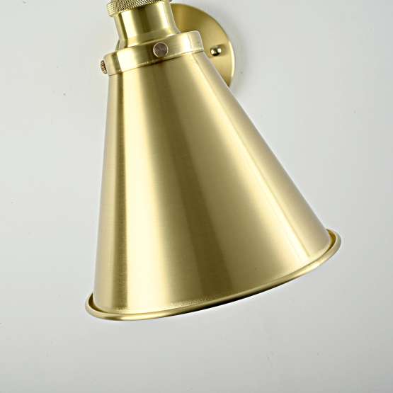 Бра Gloce Cone Shade Loft Industrial Metal Tall Gold By Imperiumloft — изображение 3