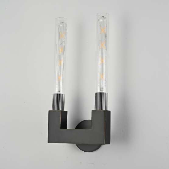 Бра Canelle Wall Lamp Double Sconces Black By Imperiumloft — изображение 2