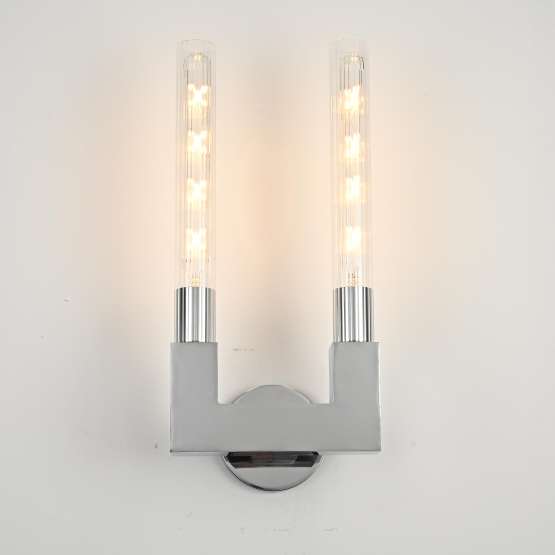 Бра Canelle Wall Lamp Double Sconces Chrome By Imperiumloft — изображение 2