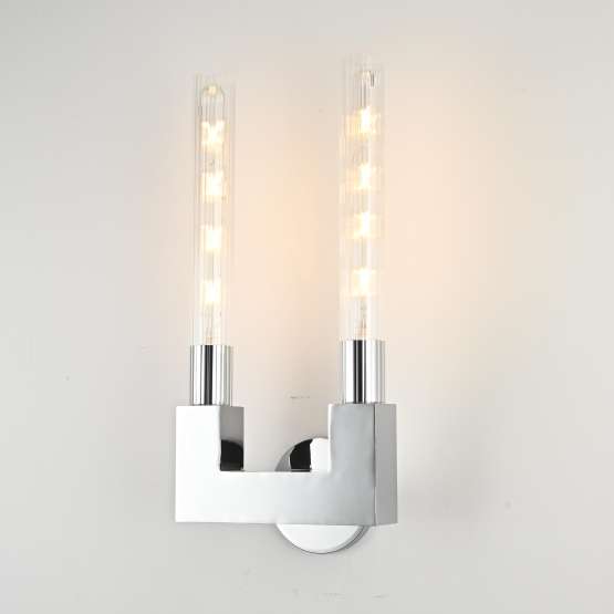 Бра Canelle Wall Lamp Double Sconces Chrome By Imperiumloft — изображение 3