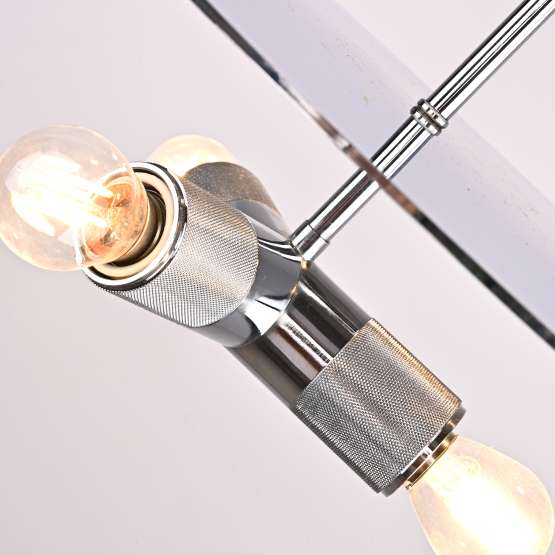Люстра Rh Utilitaire Disk Triple Pendant Silver By Imperiumloft — изображение 3