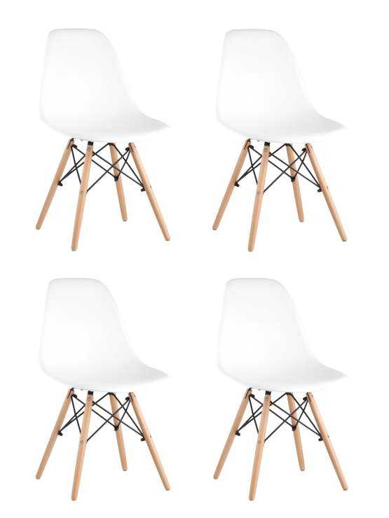 Стул Eames DSW белый x4