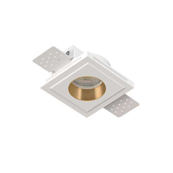 Встраиваемый гипсовый светильник QUASAR 55 FLAT BRASS