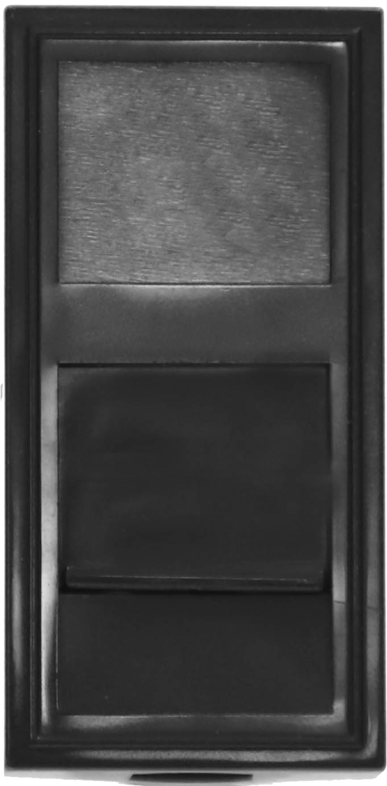 Donel Розетка DEC RJ45 UTP кат.5e, 1мод., черн. матовая (22.5х45мм)