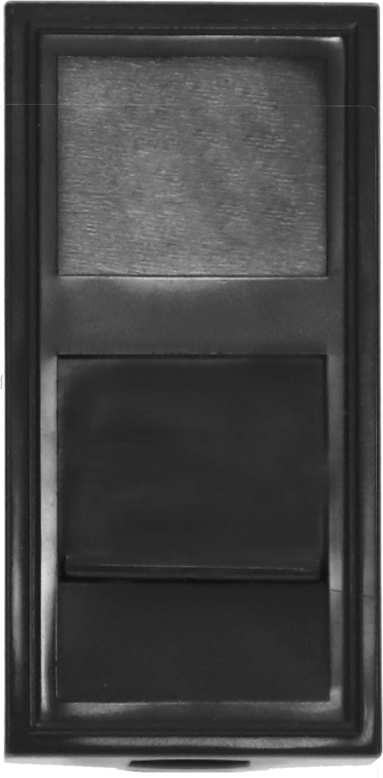 Donel Розетка DEC RJ45 UTP кат.6, 1мод., черн. матовая (22.5х45мм)