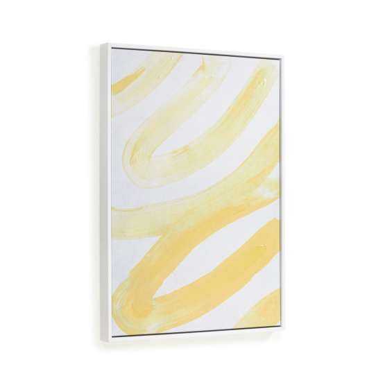 Картина Lien в бело-желтом цвете 50 x 70 см