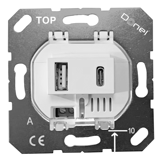 Donel USB зарядное устройство, 3.1A. тип A:max 18W,тип С:max 32W, белый, серия DUSB.