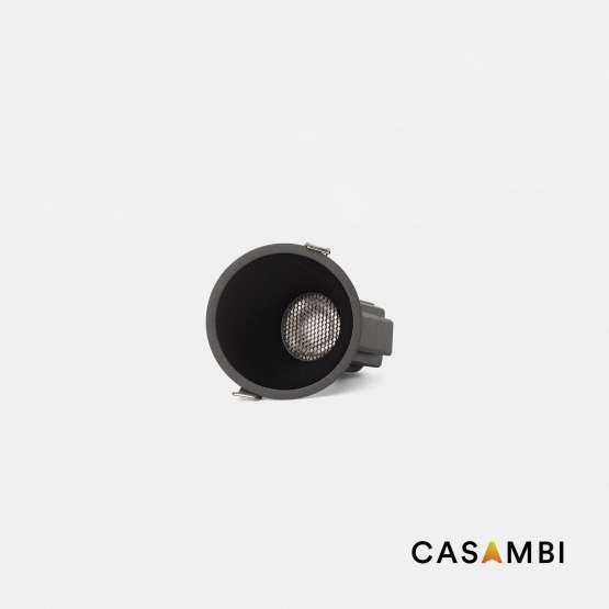 Tulipa Черный встраиваемый потолочный светильник ASIM 7Вт 15° 3000K CRI90 Casambi