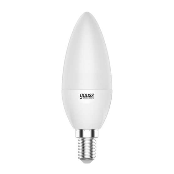 Светодиодная лампа Gauss Свеча 6W 450Lm 4100K E14 33126 — изображение 2