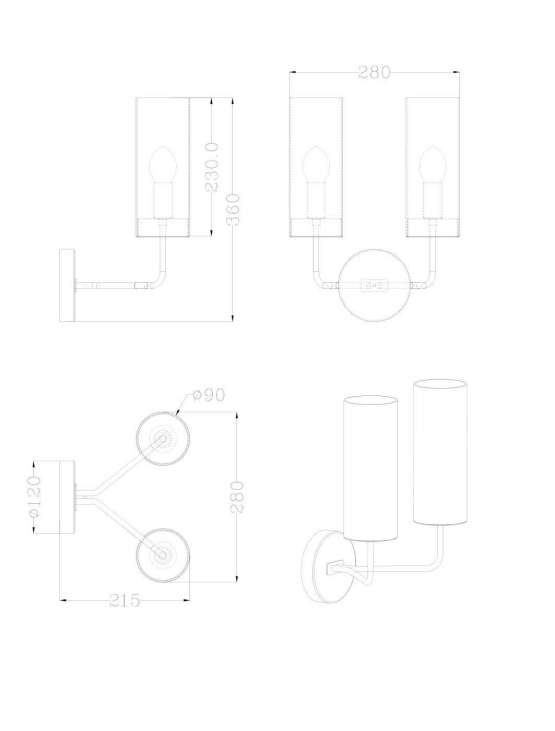 Бра Glass Tube 2 Wall — изображение 2