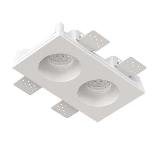 Встраиваемый гипсовый светильник IZAR 80 DUO FLAT