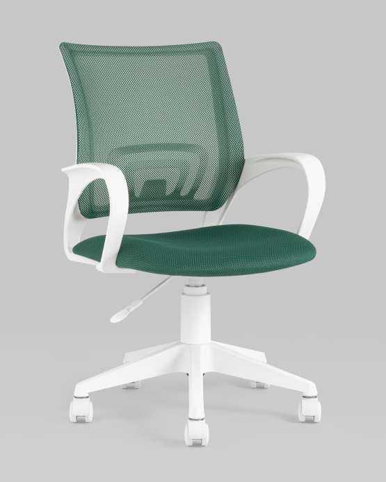 Кресло офисное TopChairs ST-BASIC-W зеленый крестовина пластик белый — изображение 2