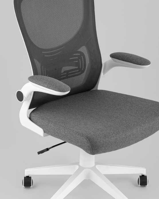 Кресло офисное TopChairs Airone серый ткань — изображение 2